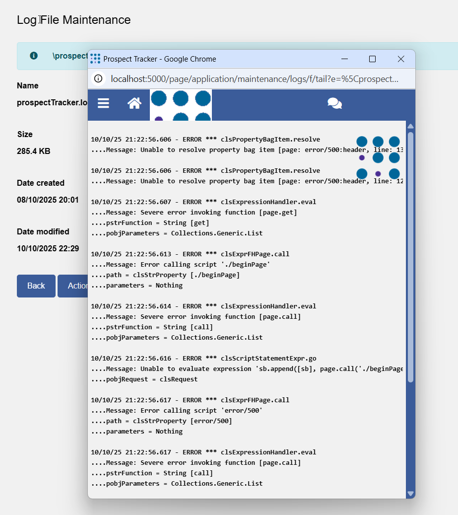 Target window in action "Window in action"